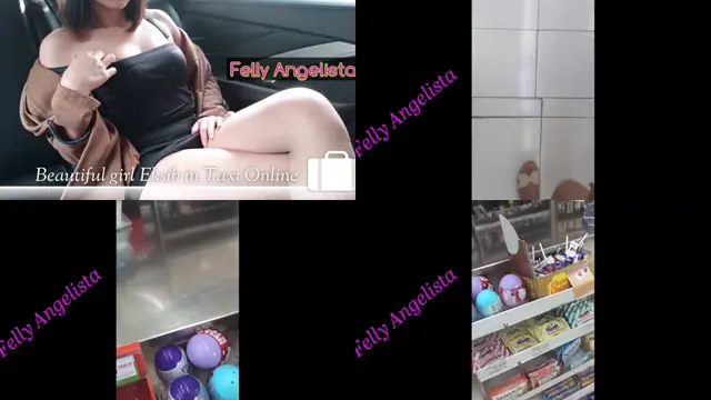 Gadis Cantik Eksib Di Taksi Online