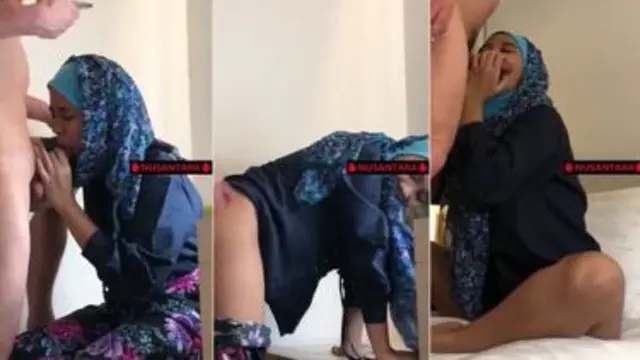 Sepongan Ukhti Jilbab Biru